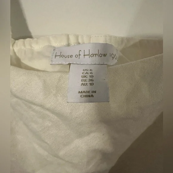 House of Harlow White Square Neck Crop Tank Top - Women - Picture 2 of 5